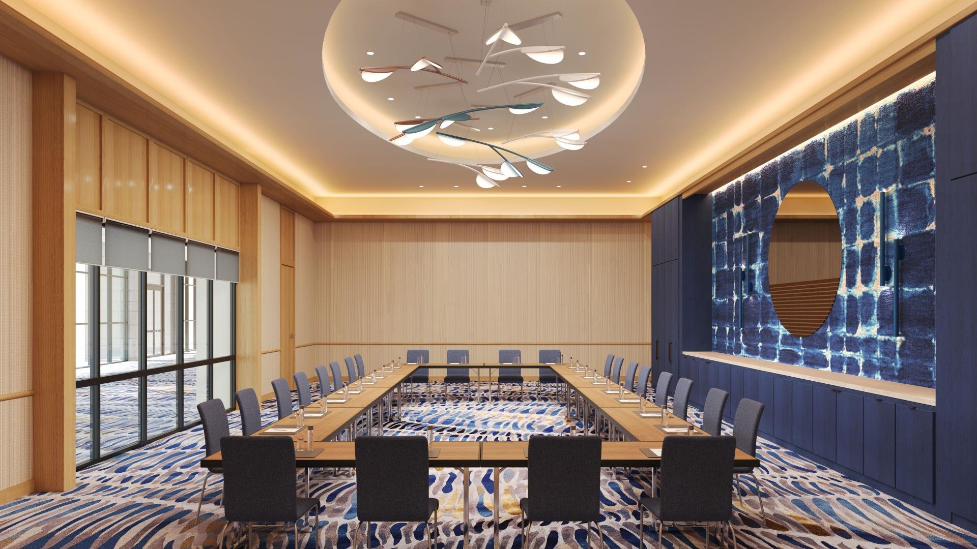 evermore beachberry meeting room with rectangle table